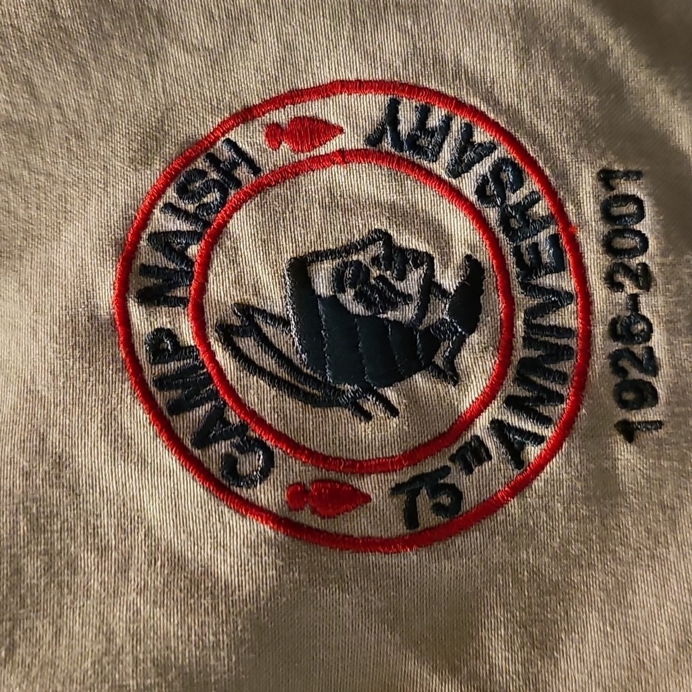 Columbia Men's 38 Khaki Shorts Camp Naish 75th Anniversary Embroidery